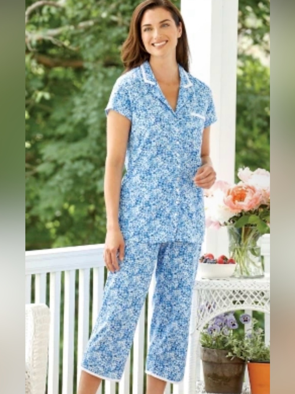 Eileen West Capri Pajama Lilac Pajama Set Size Medium
